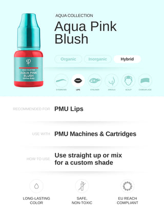 Aqua Pink Blush PMU pigment 10ml