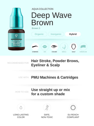 Deep Wave Brown PMU Pigment 10ml