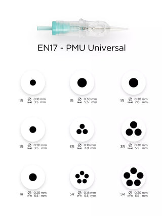 PMU Cartridges 0.18 1R, 3.5mm taper (EN17) 20 pcs